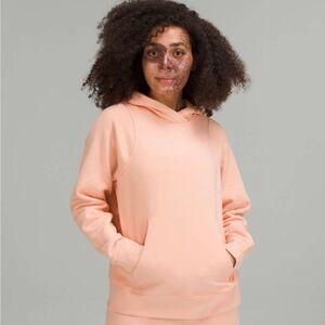 Lululemon Lonugeful Hoodie in Peach Satin